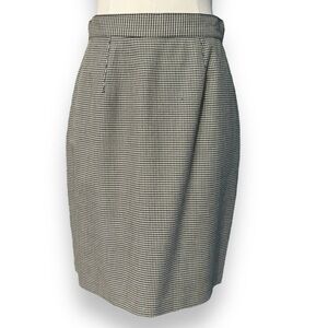 HUGO BUSCATI Houndstooth Pencil Skirt